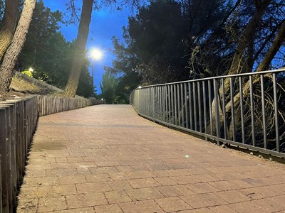 Recepcionadas las obras de mejora de la iluminación del Parque de Los Moralejos y bajada a El Sargal 