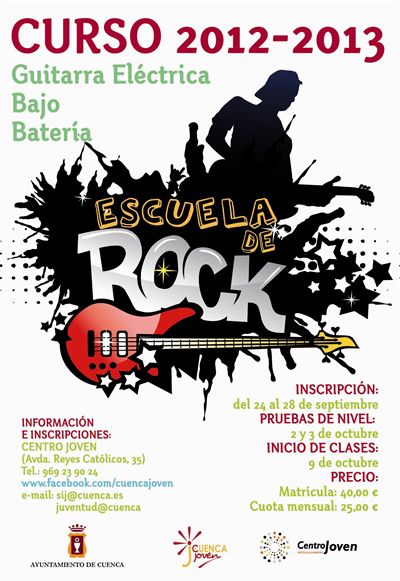 El 28 de septiembre termina el plazo para apuntarse a la Escuela de Rock