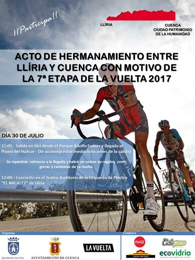 Cuenca celebrará este domingo el ‘Día de la Bici’ con motivo de la llegada de La Vuelta 2017
