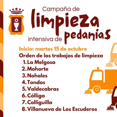 La Campaña de Limpieza Intensiva llega desde hoy a los barrios pedáneos de la capital