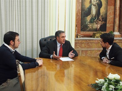 Ángel Mariscal se reúne con Javier Redondo, nuevo presidente de la Asociación de Jóvenes Empresarios