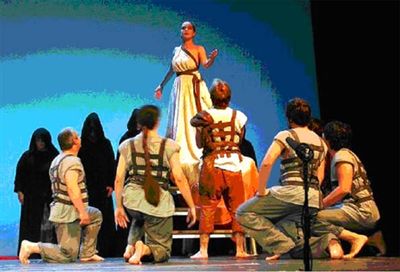 El grupo de teatro Calatalifa pone en escena El Hipólito de Eurípides, 