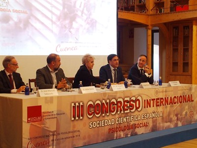 El alcalde participa en la inauguración del XIV Congreso de la Sociedad Científica Española Psicología Social