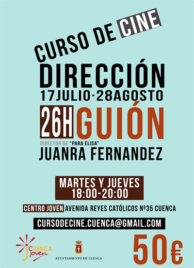 El Centro Joven acoge un curso de dirección de cine y guión con el director Juanra Fernández 