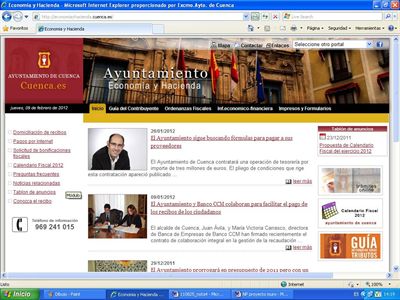 La Concejalía de Economía y Hacienda pone en marcha un portal web
