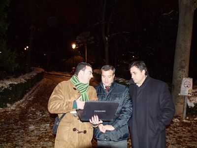 El Ayuntamiento instala en el parque de San Julián un nuevo sistema de iluminación pionero en Cuenca que controla las averías a través de internet