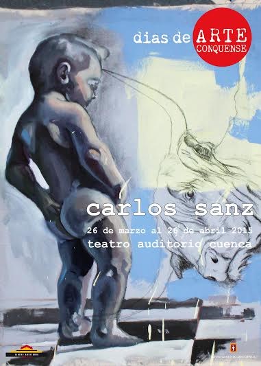 El joven pintor conquense Carlos Sanz expone en el Teatro-Auditorio a partir del jueves 
