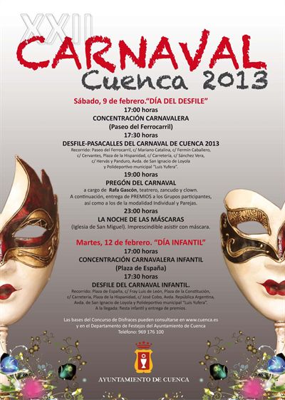 El sábado arranca el Carnaval 2013 en la ciudad de Cuenca