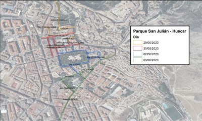 La limpieza intensiva implica restricciones de aparcamiento en Aguirre y Las Torres, Parque de San Julián, Plaza de España y Parque del Huécar y sus inmediaciones