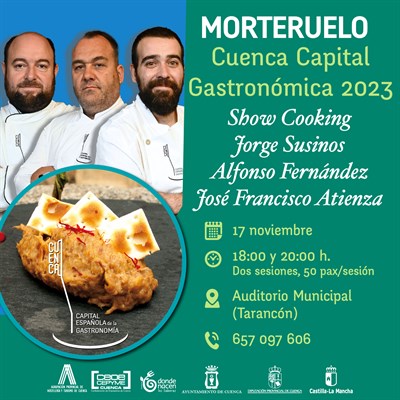 La Capital Española de la Gastronomía se celebra también en la provincia con showcooking en Tarancón, Landete y Vega del Codorno