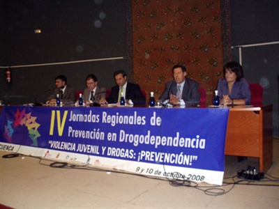 Inauguradas las IV Jornadas Regionales de Drogodependencia organizadas bajo el lema "Violencia juvenil y drogas: ¡Prevención!"