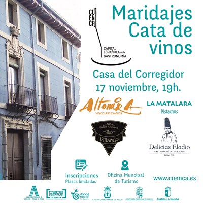 Nuevos maridajes y cata de vinos en la Casa del Corregidor este viernes dentro de la Capital Española de la Gastronomía