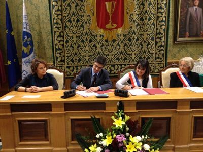 Una delegación de la francesa Bolléne visita Cuenca para formalizar el hermanamiento de ambas ciudades