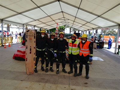 Cinco bomberos de Cuenca participaron en el Campeonato de España de Rescate en Accidentes de Tráfico