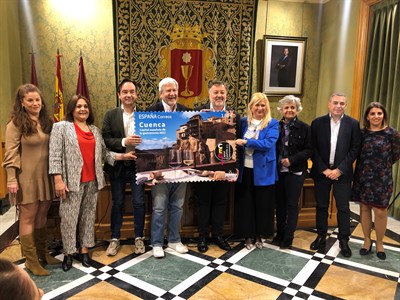 Correos presenta el sello dedicado a Cuenca como Capital Española de la Gastronomía 2023 