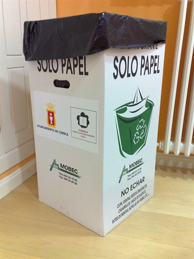 El Ayuntamiento de Cuenca promueve el reciclado del papel que se genera en todos los centros de titularidad municipal