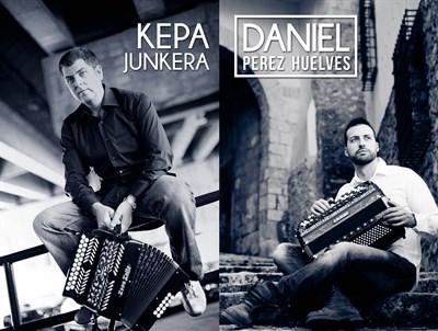 Los sonidos tradicionales vascos de Kepa Junkera vuelven a Cuenca, fusionados con la melodía del acordeón del conquense Daniel Pérez