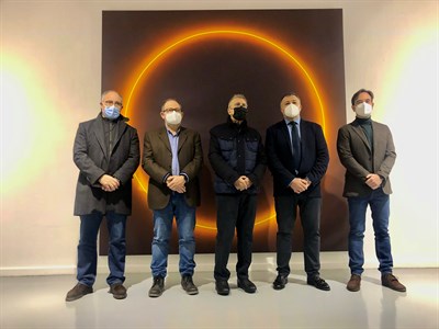 La Casa Zavala acoge ya la exposición de la obra Aspidiske del Premio Nacional de Artes Plásticas 2020, el conquense José María Yturralde