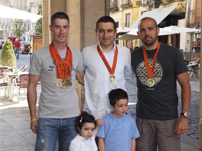 Carlos Polo, Jesús Valencia y David Simarro consiguen siete medallas en las pruebas de ciclismo de los III Juegos Europeos de Policías y Bomberos