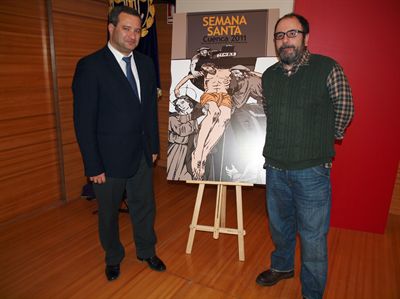 El alcalde de Cuenca asiste a la presentación del cartel y el pregonero de la Semana Santa 2011