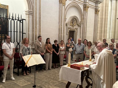 El Ayuntamiento cumple con el voto de gracia a la Virgen de Las Nieves en la Catedral que fue suscrito en 1492