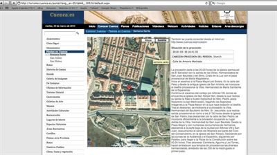 La web del Ayuntamiento informa en tiempo real de la situación de la cabecera de las procesiones