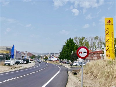 Mariscal comprueba el resultado de las obras de asfaltado y señalización realizadas en la CN-320 Carretera de Valencia
