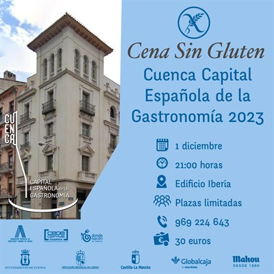 Una Cena Sin Gluten, nueva actividad inclusiva de Cuenca como Capital Española de la Gastronomía