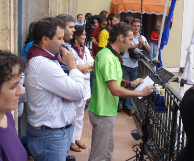 El pregón de Óscar Contreras abre las Fiestas de San Mateo 2008 en Cuenca