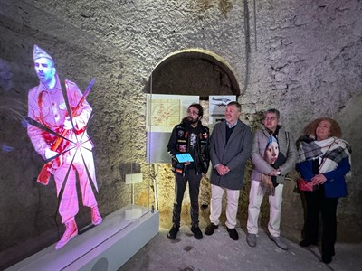 El Túnel de Calderón de la Barca estrena musealización con un holograma interactivo como reclamo