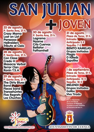 Un total de 23 grupos locales actuarán en el Festival de Rock de San Julián